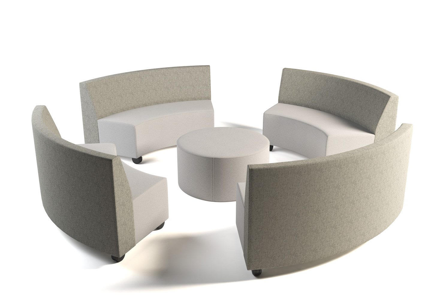 Raven Modular Circular Configuration with Casters